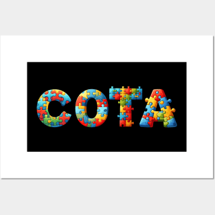 Autism Awareness Certified Occupational Therapy Assistant COTA Posters and Art